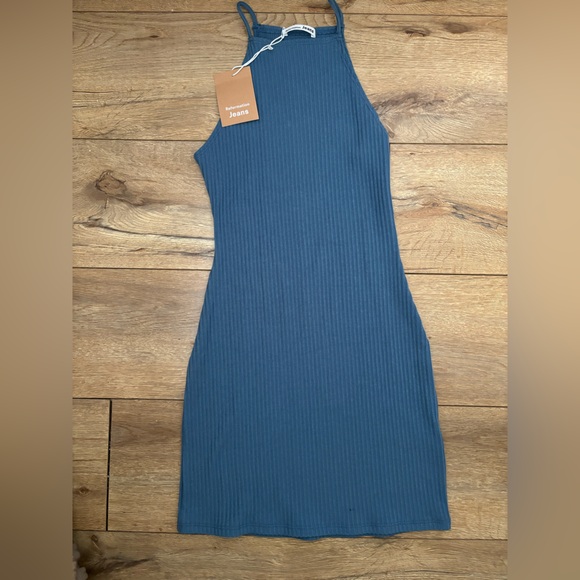 NWT Reformation Leore Dress (Morning Glory) - Picture 4 of 7